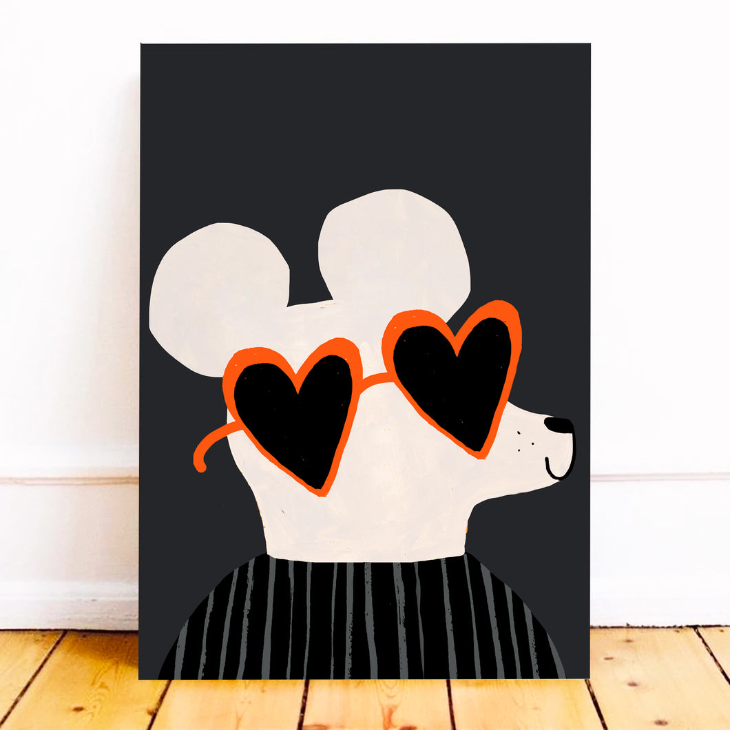 Mouse Love Art Print