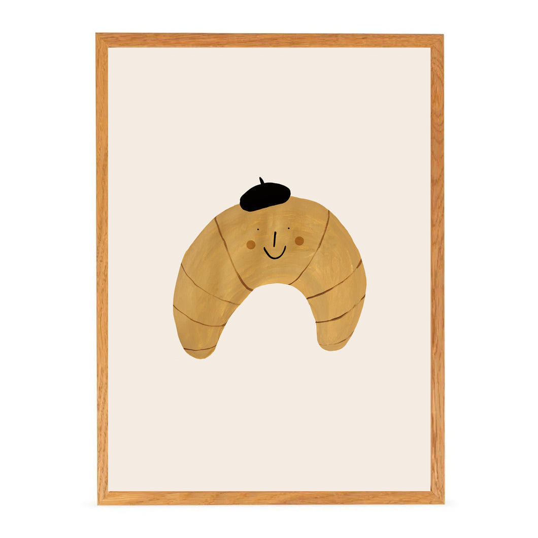 Mr Croissant Art Print